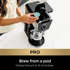 Ninja Drip Coffee Maker With K Cup Combo, DualBrew Pro Specialty Coffee System, Coffee Machine Compatible with K-Cup Pods, 12 Cup Single Serve Coffee Makers with Paper Filter, CFP301 Frother? F
