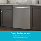 Kenmore 02214622 Built-in 24-inch Stainless Steel Tub Dishwasher, White, 34"H x 24"W x 25"D
