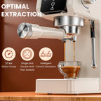 LINKChef Espresso Machine 20 Bar, Professional Espresso Maker with Milk Frother Steam Wand