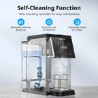 AIRMSEN 4 in 1 Single Serve Coffee Maker with Grinder, K Cup Coffee Machine Compatible with Grounds and Beans, Instant Coffee Pot with 5 Grind Levels & 6-14oz Cup Sizes, BPA-Free