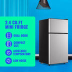 Tacool 2.4 Cu.ft Mini Fridge with Freezer, Small Refrigerator Apartment Size Fridge Black, NEW