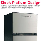 Frigidaire 21 in. 7.5 Cu. ft. Retro Refrigerator, Standard Door Style, Stainless Look - New