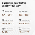 HiBREW 58mm Espresso Machine H10A, 20 Bar Coffee Maker with Milk Frother Steam Wand, Stainless Steel Coffee Machine for Home Use