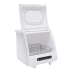 Portable Mini Dishwasher Countertop, 1200W 5 Washing Programs Display Washing Programs Table Top Dishwasher, With 360��Dual Spray, Portable Compact Dishwasher, L15.7xW15.7xH17.72in