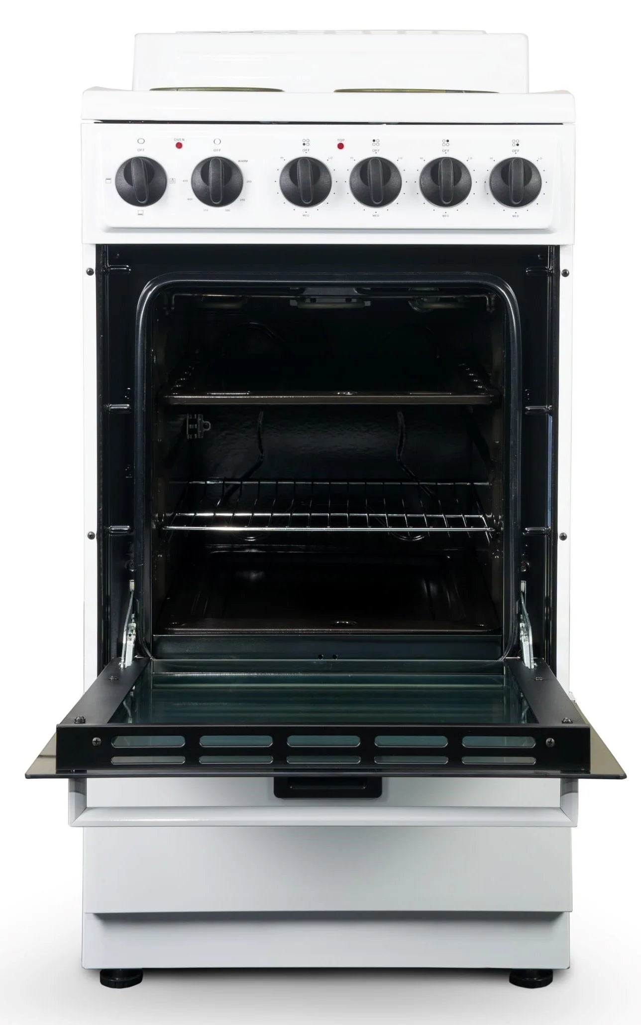 Premium Levella 20" Freestanding Electric Range with 4 Burners and 2.1 Cu. Ft. Oven Capacity