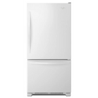 Whirlpool WRB329DMBW 18.7 Cu. Ft. White Bottom Freezer Refrigerator