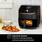 Instant Pot Vortex Plus 6-Quart 6-in-1 Air Fryer Oven with ClearCook Cooking Window, Digital Touchscreen, Nonstick and Dishwasher-Safe Basket, Includes Free App with over 1900 Recipes, Single Basket