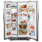 WHIRLPOOL WRS312SNHM side by side freestanding refrigerator