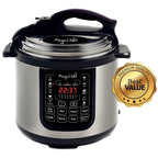 Megachef 8-Quart Digital Pressure Cooker, 15" x 15"