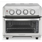 Cuisinart TOA-70 AirFryer Toaster Oven with Grill Stainless Steel Bundle with Deco Chef Pair of Red Heat Resistant Oven Mitt