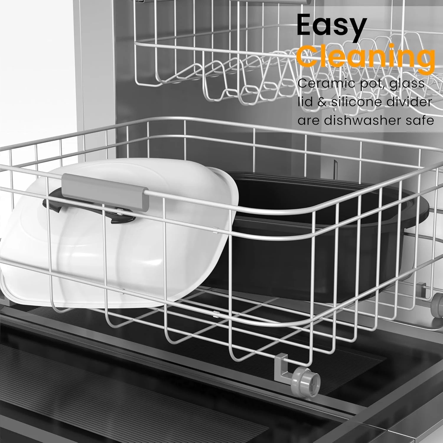 18 Quart Electric Roaster Oven, Turkey Roaster Electric, Roaster Oven Buffet, Selfbasting Lid, Removable Pan, Full-Range Temperature Control Cool-Touch Handles, White Body, Black Lid