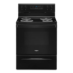 WHIRLPOOL WFC150M0JW 30" freestanding coil electric range