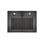 ZLINE 36 in. Wall Mount Range Hood in Black Stainless Steel (BSKBN-36)