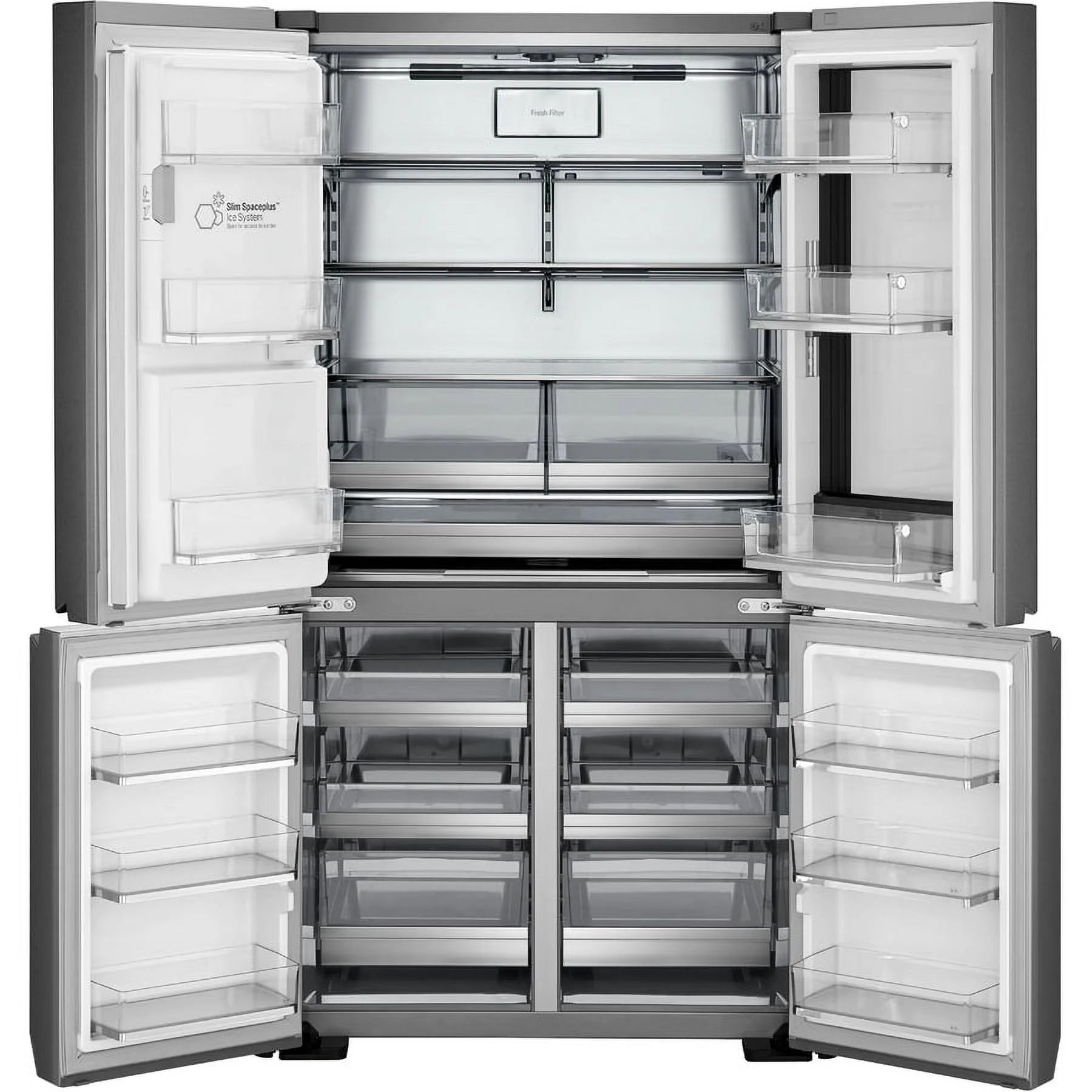LG Freestanding French Door Refrigerator, Gray