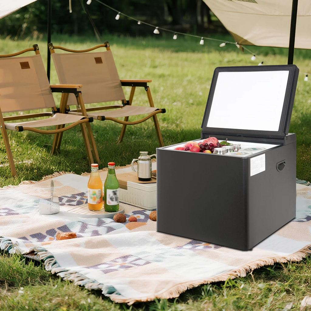 Smeta Chest Freezer LPG/12V/110-120V Refrigerator Outdoor Travel Fridge 1.6 Cu ft Indoor Car