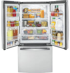GE GWE19JYLFS 18.6 Cu. Ft. Stainless French Door Counter-Depth Refrigerator