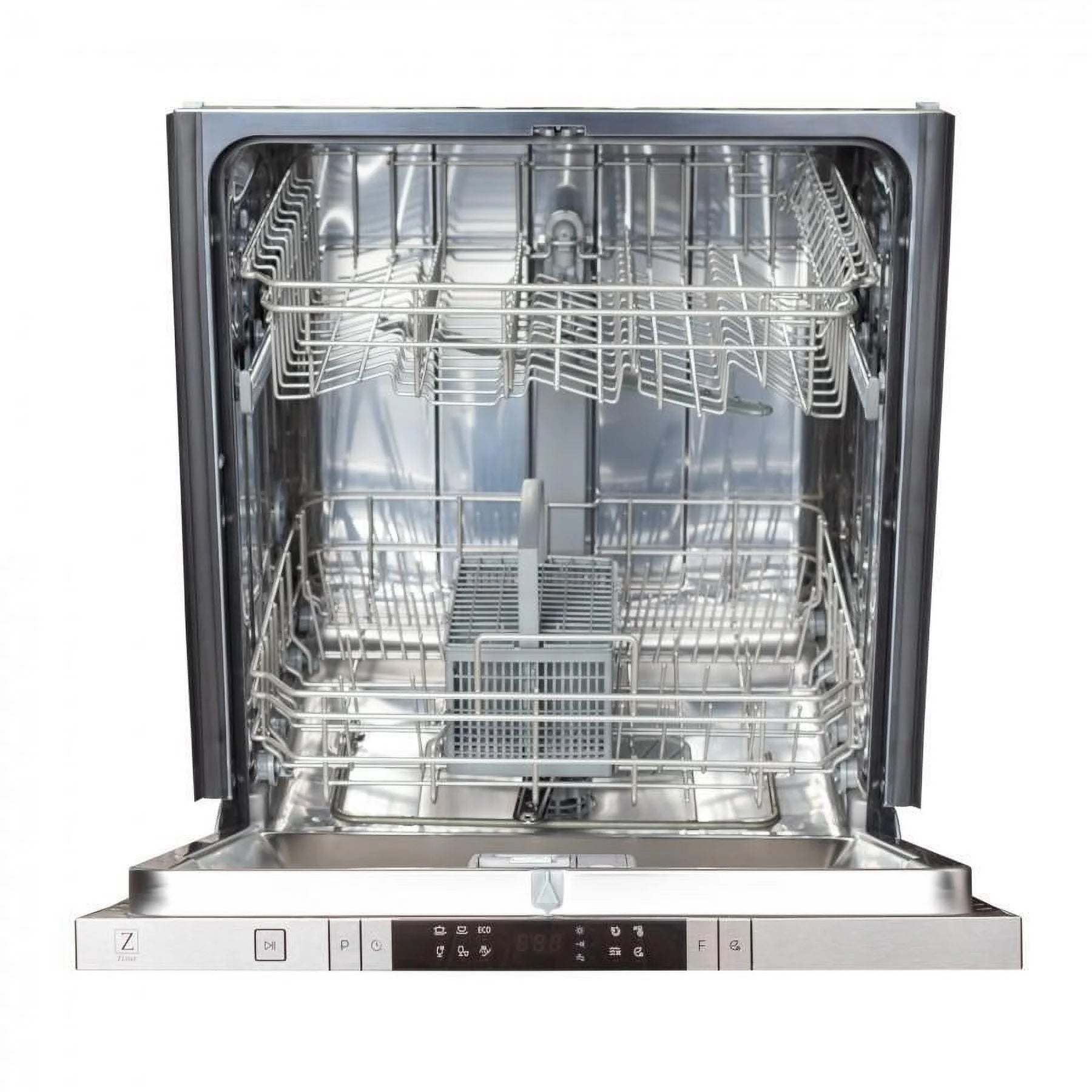 ZLINE 24 in. Top Control Dishwasher with Stainless Steel Tub and Modern Style Handle, 52dBa (DW-24)