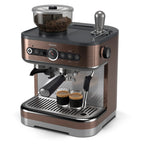Philips Barista Brew Semi-Automatic Espresso Machine with Milk Frother, Silver Metal