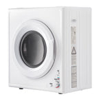 GYJ40-168I1 Compact portable Household clothes Dryer 4KG 2.6CUFT with Stainless Steel Drum White 120V 1400W MECHANICAL Control