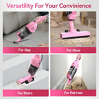 "INSE R6X Corded Stick Vacuum - 15KPa/600W, Ultra-Lightweight - Bagless Upright + Handheld for Hard Floors/Carpet/Pet Hair/Car Cleaning"