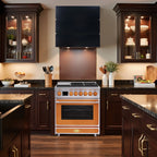 Akicon 48 Inch Freestanding Gas Range with 8 Sealed Burners Cooktop, 6.7 Cu.Ft. Dual Zone Capacity, Natural Gas/LP Convertible-BSGBGGA1