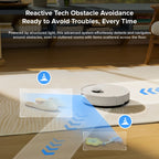 Roborock Q10 X5 Robot Vacuum and Mop Combo, 10,000 Pa Suction, Auto Mop Lifting, Reactive Tech Obstacle Avoidance, PreciSense LiDAR