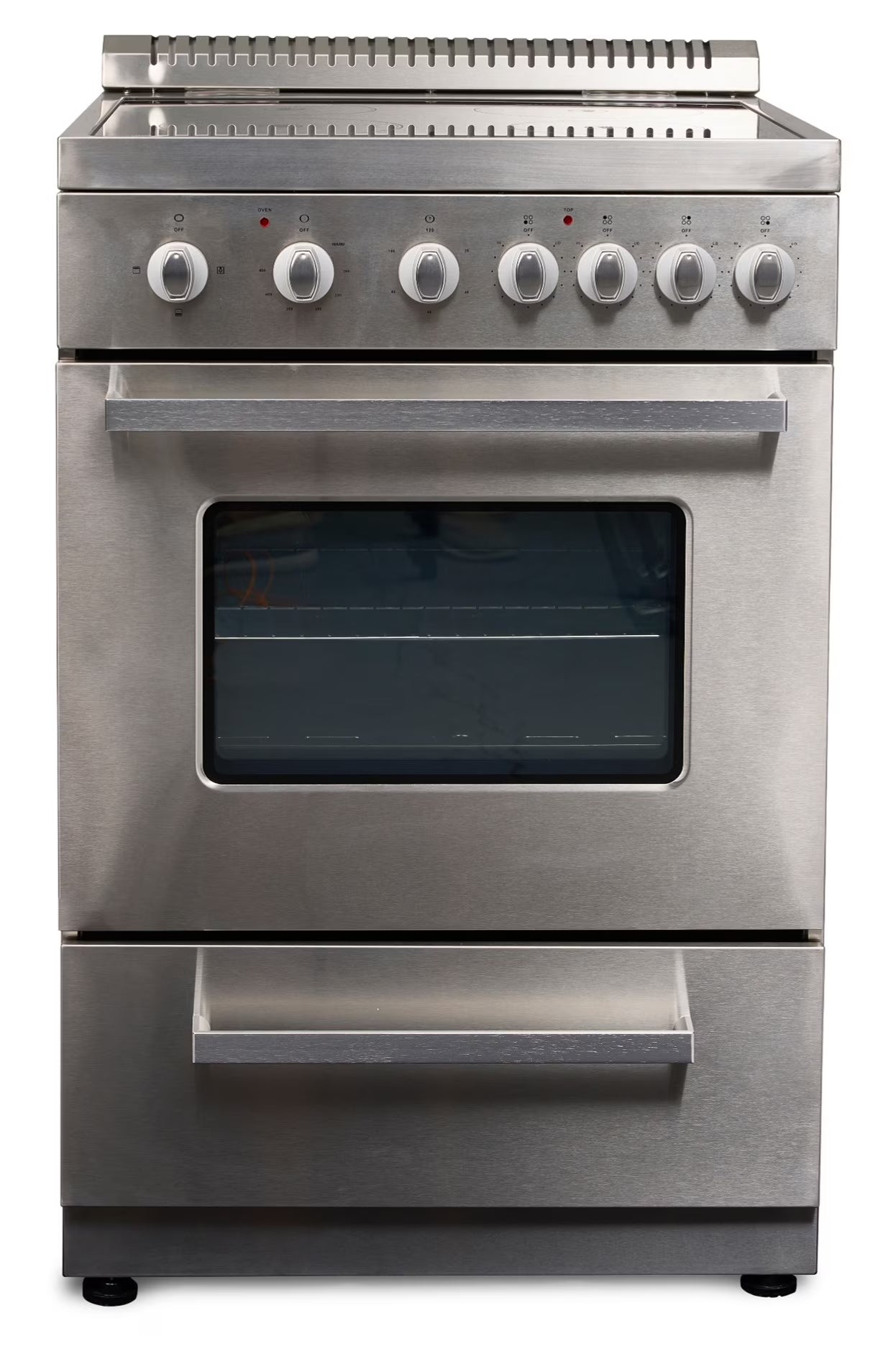 Premium Levella 20" Freestanding Electric Range with 4 Burners and 2.1 Cu. Ft. Oven Capacity