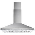 Cosmo 3 Piece Kitchen Appliance Package With 36" Electric Cooktop 36" Wall Mount Range Hood 24" Single Electric Wall Oven Kitchen Appliance Bundles