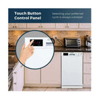 Equator 18"Dishwasher Europe ADA Builtin 10 Place Sani Delay 1/2 Load 51dB