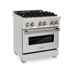 ZLINE KITCHEN AND BATH RAZ30CB professional gas range