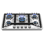 Gasland Chef  30" 5 Burners 30" Gas Cooktop, Stovetop, NG/LPG,Stainless Steel, Auto Ignition