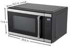 Hamilton Beach 1.1 Cu. Ft. Microwave Oven, Countertop, Black and Stainless Steel