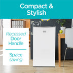 BLACK+DECKER BCRK32B Compact Refrigerator & Mini Fridge with Freezer, 3.2 cu. ft., Black