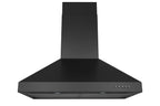 Hauslane Chef Series Base Model WM-530 30" Convertible Wall Mount Chimney Range Hood 120V in Matte Black