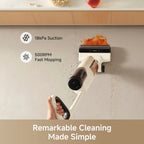 MOVA K30SE Wet Dry Vacuum,180��Flat Reach Floor Mop,Self Dual-Edge Cleaning,18000 Pa Suction