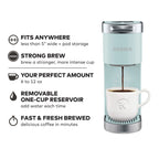 Keurig K-Mini Plus Single Serve K-Cup Pod Coffee Maker, Dusty Rose
