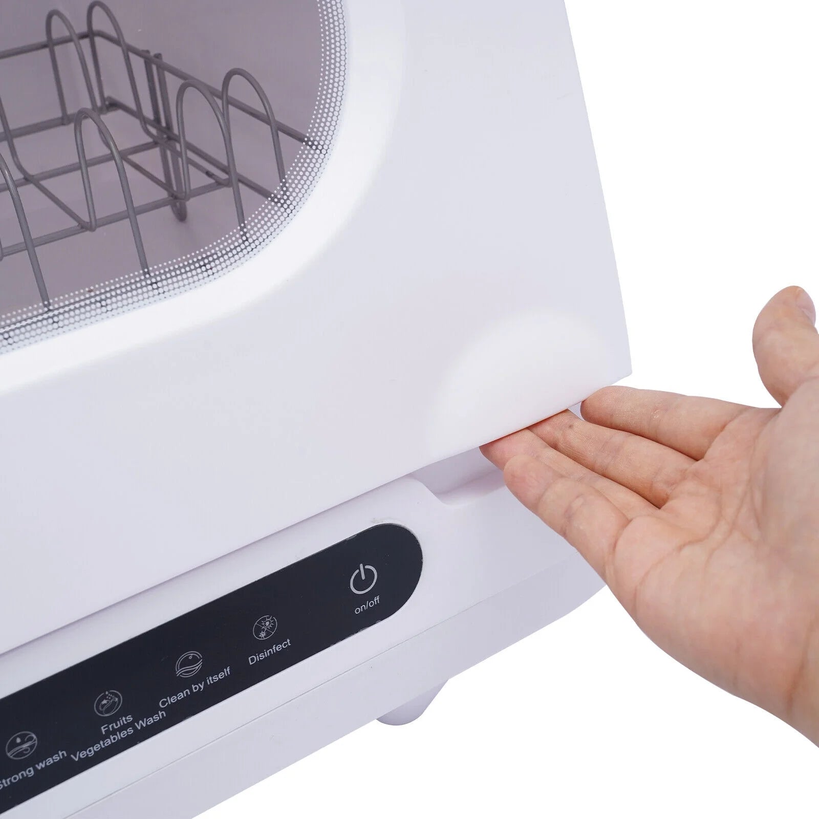 1200W Portable Countertop Mini Dishwasher Dish Washing Machine 5 Washing Program for cleaning dishes, vegetables, fruits