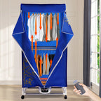Electric Portable Clothes Dryer Travel Dryer Machine Clothes Dryer for Apartment 110v 0-240 min 1200-1500W Load Weight 30kg/66.14lbs Safety Temperature Control