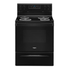 WHIRLPOOL WFC315S0JB 30" freestanding coil electric range