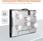Homtone 30 Inch Electric Cooktop 4 Burners Built-in Electric Stovetop -Timer & Child Safety Lock
