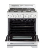 Unique Classic Retro 30" 3.9 cu/ft Freestanding Gas Range with Convection Oven and Sealed Burners