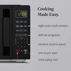 Farberware 1.1 Cu. Ft. 1000-Watt Compact Microwave Oven, Black