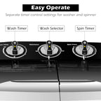 Gymax Compact Mini Twin Tub 8lbs Washing Machine Washer Spinner