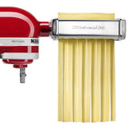 Kitchenaid KPRA Pasta Roller and cutter for Spaghetti and Fettuccine Stand Mixer Attachments, Metal Silver, 112 oz, 3 Pack