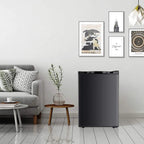 KNDKO 3.2Cu.ft Upright Freezer, Compact Freezer with Removable Shelves, Adjustable Thermostat for Home/Kitchen/Office, Black