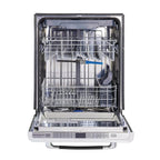 Unique Appliances Classic Retro 24" Built-in Dishwasher with Stainless Steel Tub and LED Lighting