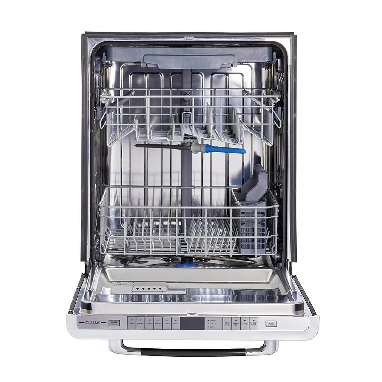 Unique Appliances Classic Retro 24" Built-in Dishwasher with Stainless Steel Tub and LED Lighting