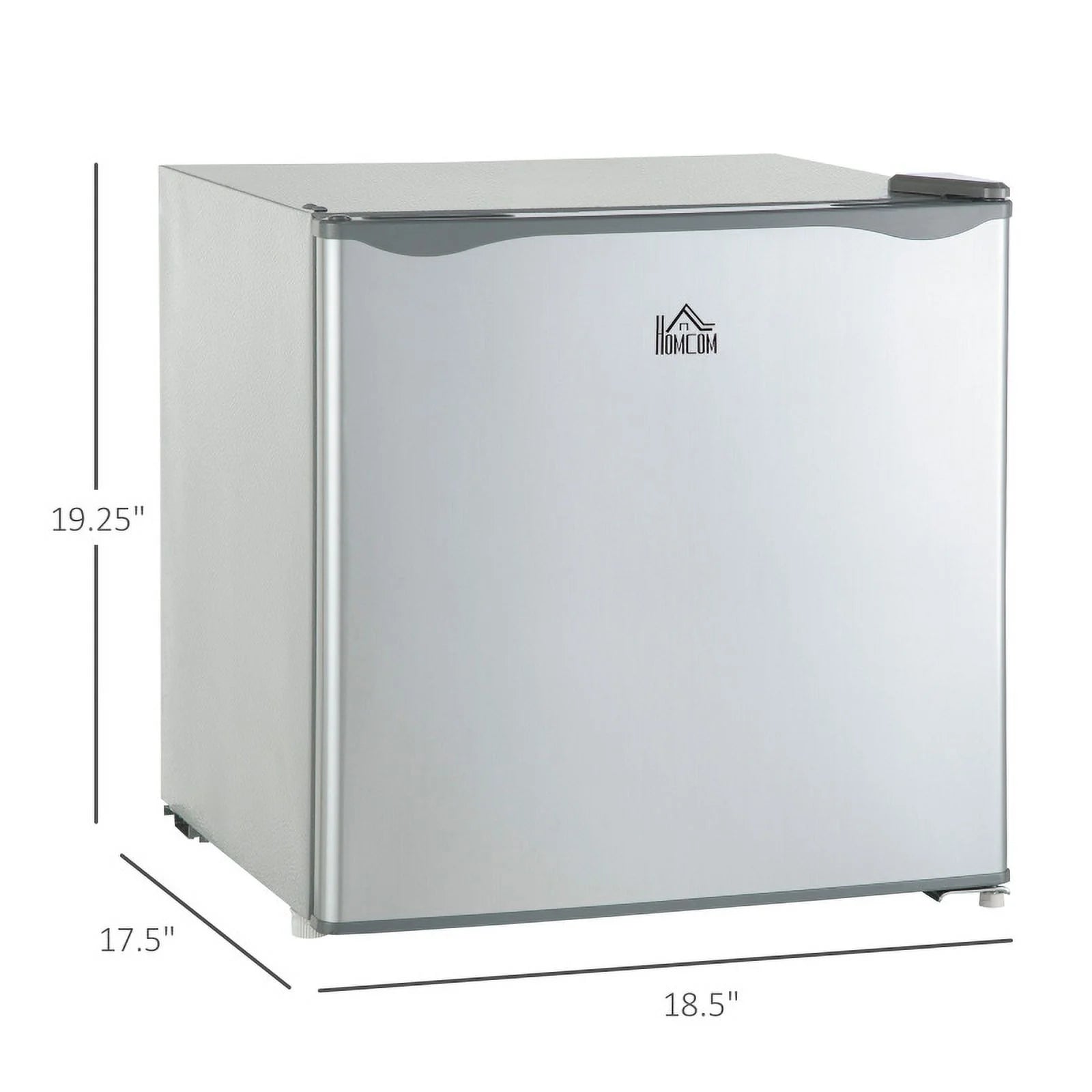 HOMCOM Mini Freezer Countertop, 1.1 Cu.Ft Compact Upright Freezer with Removable Shelves, Reversible Door for Home, Dorm, Apartment and Office, gray  05