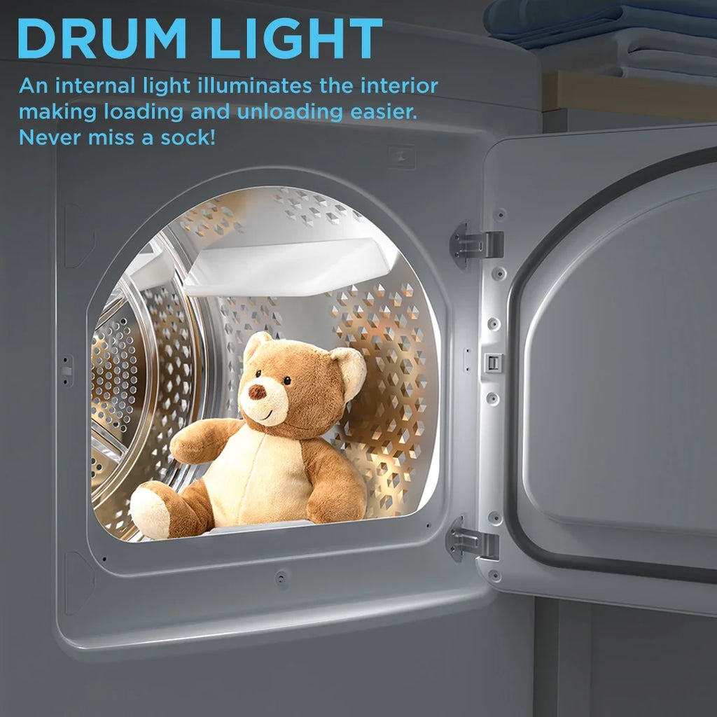 MIDEA 7.0 Cu Ft Sensor Dry Electric Smart Dryer, White
