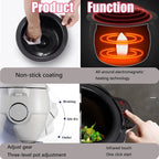 Automatic Cooking Machine Intelligent Rotating Cooking Pot Smart Automatic Stir Fry Machine Drum Type Food Processor Rice Cooker Kitchen's Seret Weapon For Stir Frying Stewing Cooking